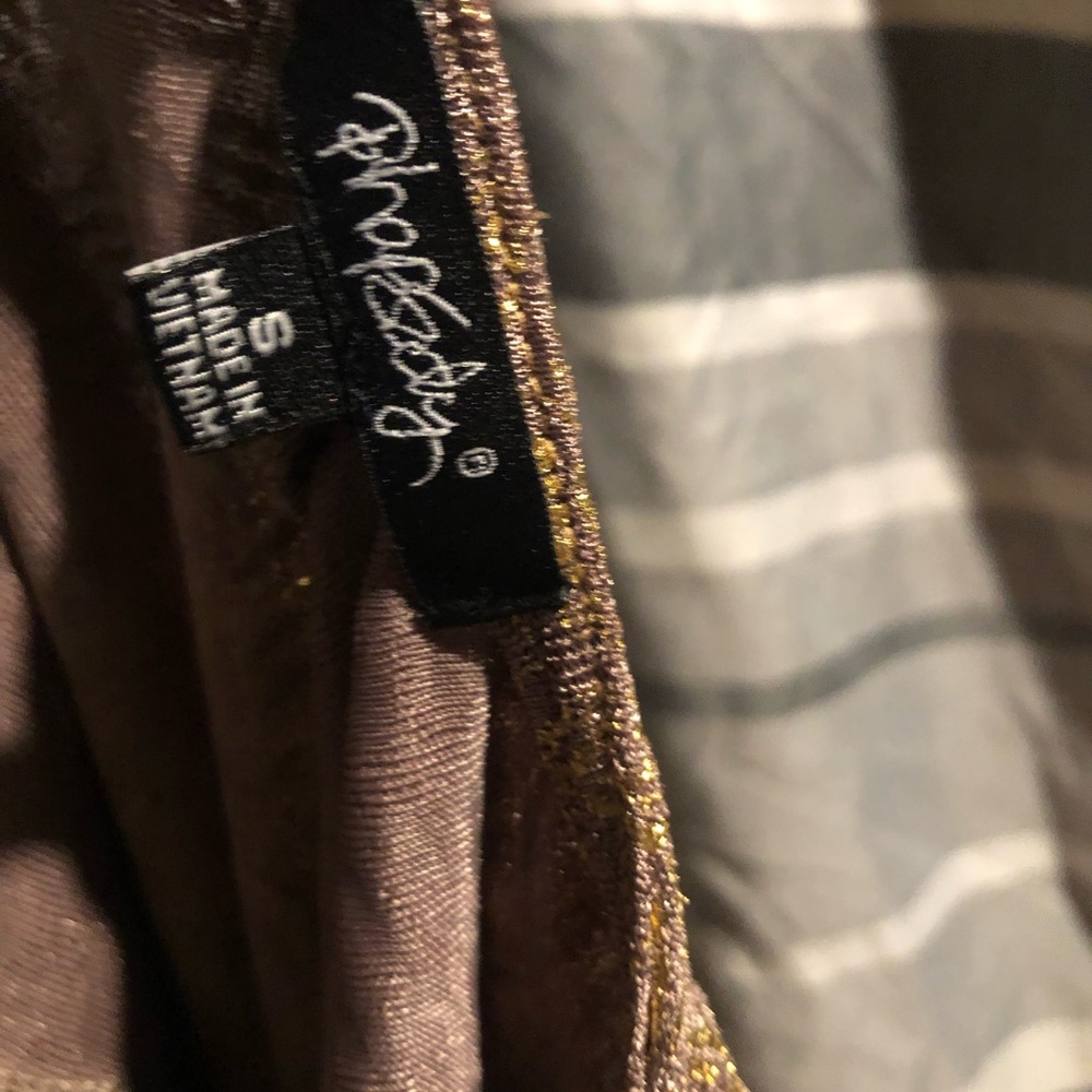 Mini gold dress